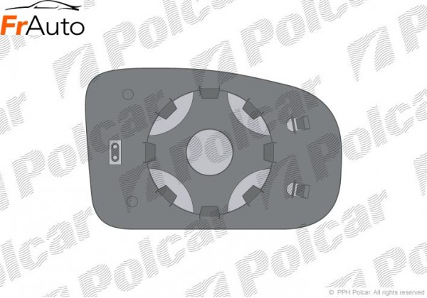 Дзеркальне скло праве , зовнішнє дзеркало Renault Trafic 